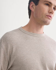Thermal Crew in Cozy Waffle | Heathered Oatmeal