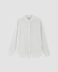 The Must-Have Shirt in Washable Silk | Bone / Black Polka Dot
