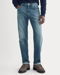 The Selvedge Straight Fit Jean | Drake Vintage Mid Wash