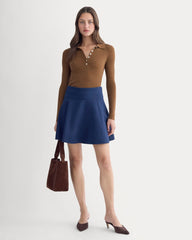 The Polo in Ultrasoft Merino | Heathered Toffee