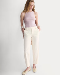 Twisted Seam Barrel Pant | Bone