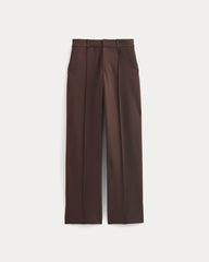 Ponte Wide-Leg Trouser | Dark Chocolate