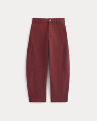 Twisted Seam Barrel Pant | Henna Red