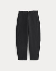 Twisted Seam Barrel Pant | Black