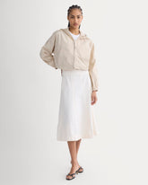Seamed Midi Skirt | Bone