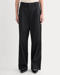 Wide-Leg Trouser in Buttersmooth | Black | 32 Inseam