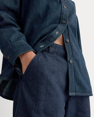 The Oversized Denim Shirt | Tungsten Rinse