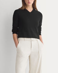 Wide-Leg Belted Pant in Stretch Linen | Birch | Regular