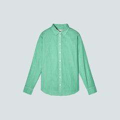 The Must-Have Shirt in Silky Cotton | Bright Jade / White