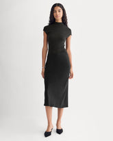 Slip Skirt in Silk Charmeuse | Black