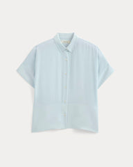 The Boxy Shirt in Washable Silk | Skywriting