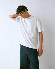 Archive Cotton Relaxed-Fit Crew | White