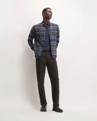 The Brushed Flannel Shirt | Heritage Blue / Black / Navy / Heather Charcoal
