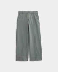 Seamed Wide-Leg Pant | Agave Green