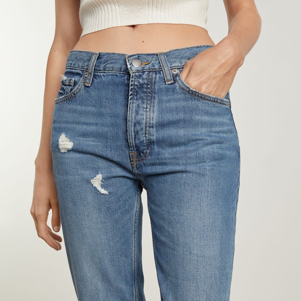 The Super-Soft Relaxed Jean | Mid Blue