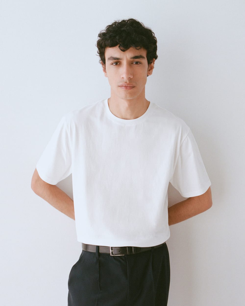 Archive Cotton Relaxed-Fit Crew | White