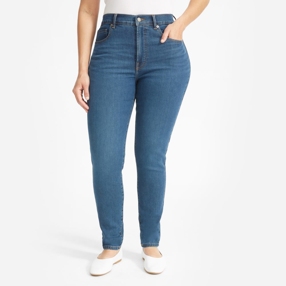 The Authentic Stretch High-Rise Skinny | Mid Blue | 28.5 Inseam