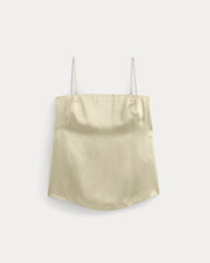 Thin Strap Cami in Silk Charmeuse | Peyote