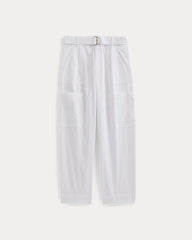 Utility Straight-Leg Cargo Pant | White