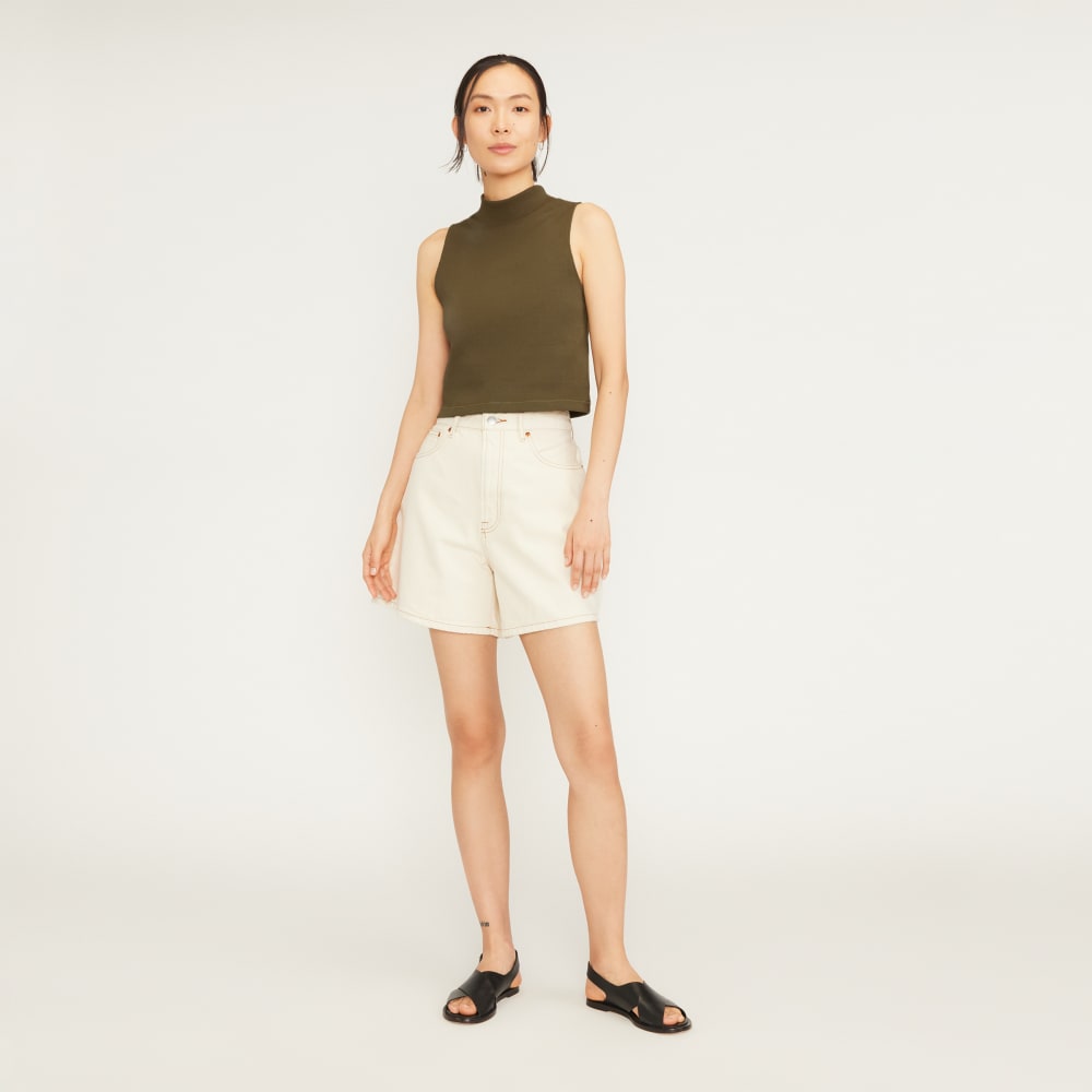 The Ribbed Mockneck Tank | Beech