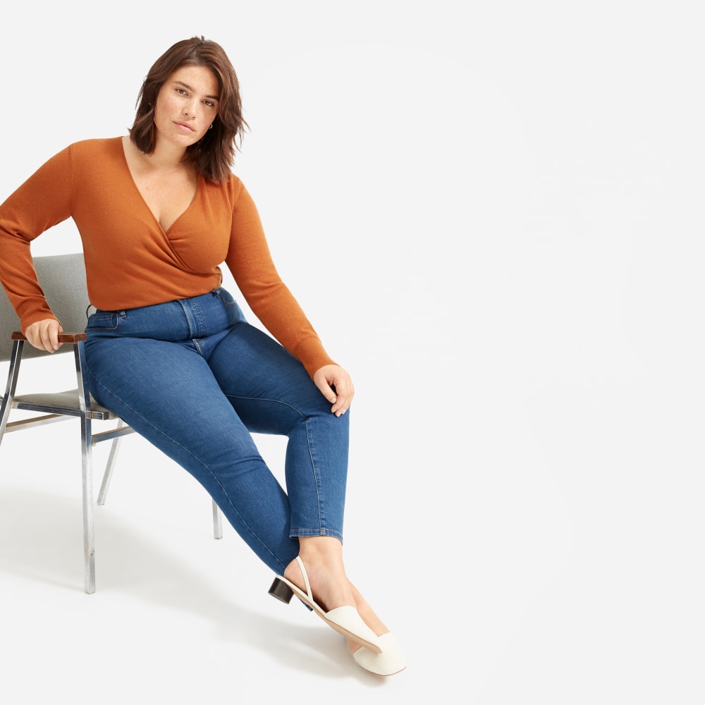 The Authentic Stretch High-Rise Skinny | Mid Blue | 28.5 Inseam
