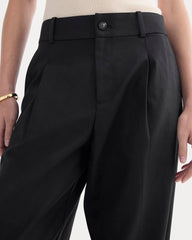 Wide-Leg Trouser in Buttersmooth | Black | 32 Inseam