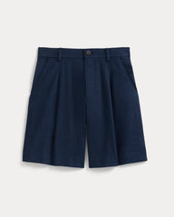 Tailored A-Line Short | Navy