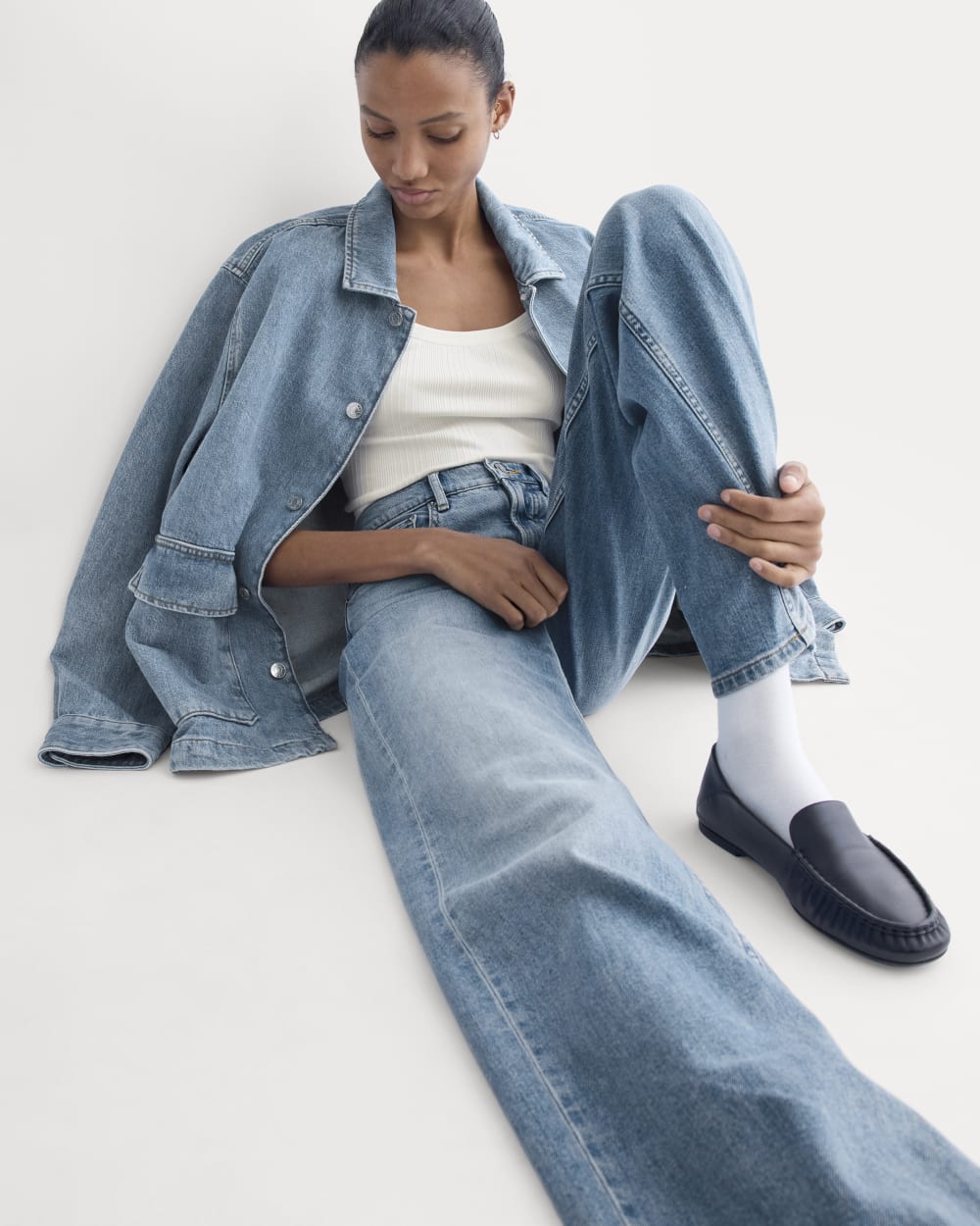 The Column Jean | Vintage Light Indigo | 31 Inseam