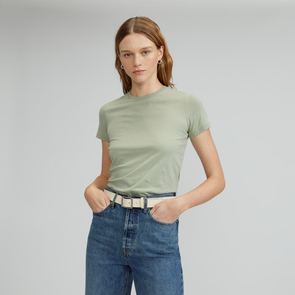 The Organic Cotton Crew Tee | Seagrass