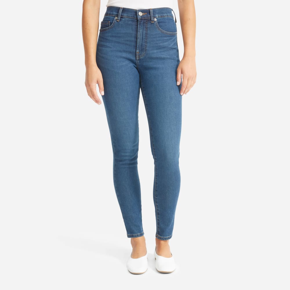 The Authentic Stretch High-Rise Skinny | Mid Blue | 28.5 Inseam