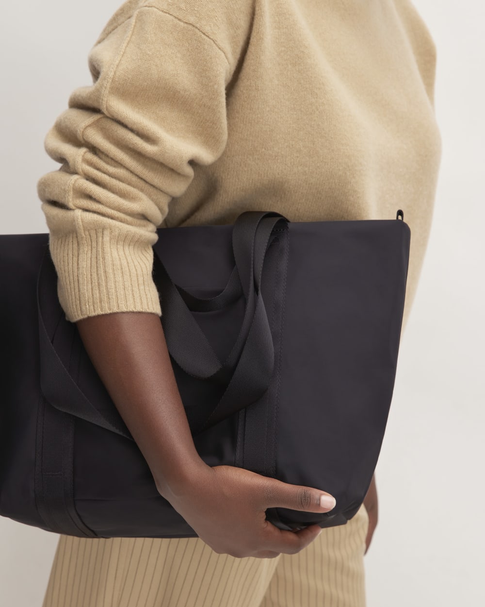 The Recycled Nylon Tote | Black