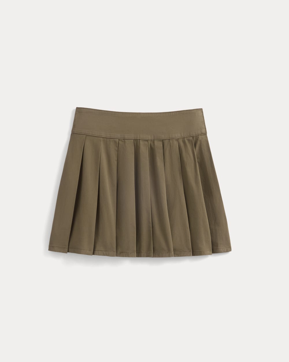 Utility Pleated Mini Skirt | Olive