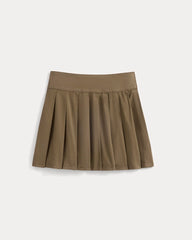 Utility Pleated Mini Skirt | Olive