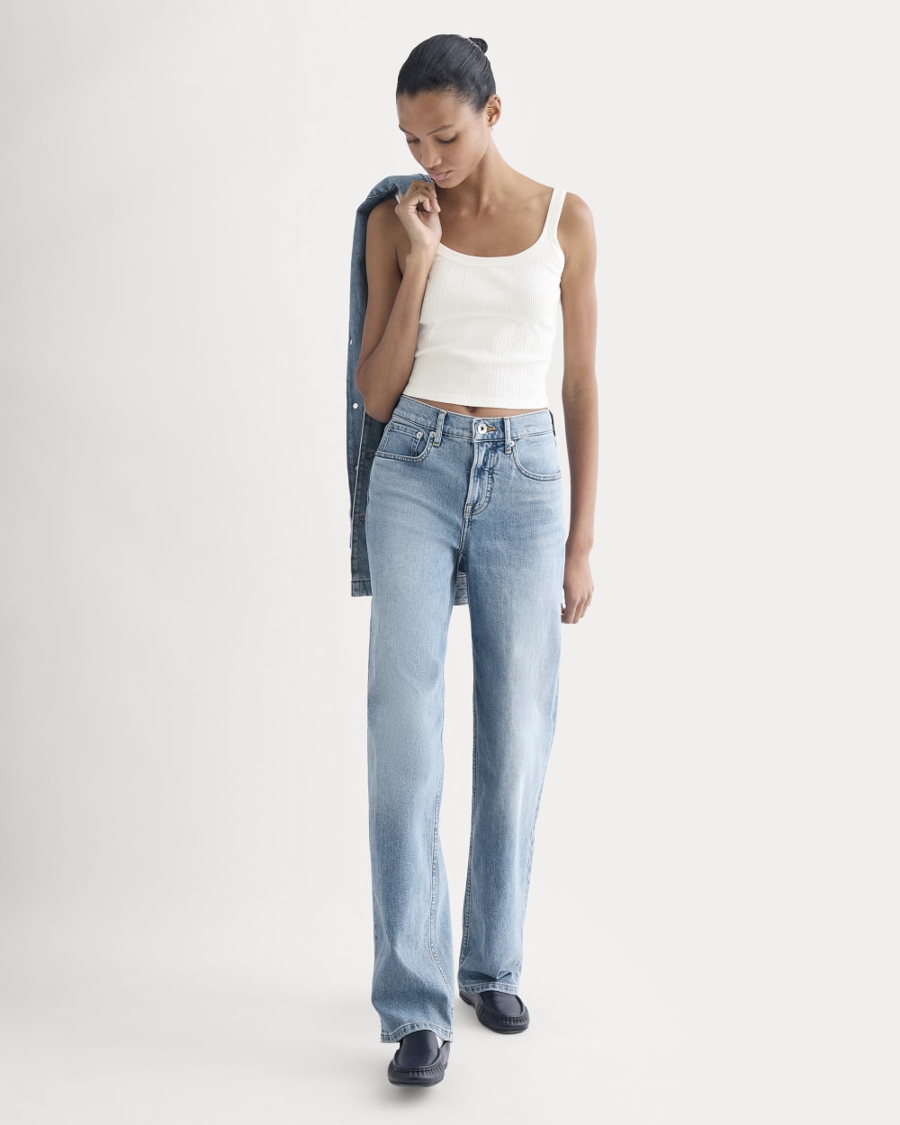 The Column Jean | Vintage Light Indigo | 31 Inseam