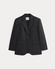 Tailored Drape Blazer | Black
