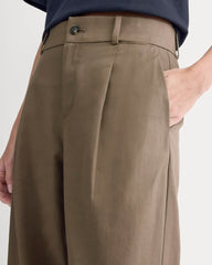 Wide-Leg Trouser in Buttersmooth | Deep Taupe | 32 Inseam