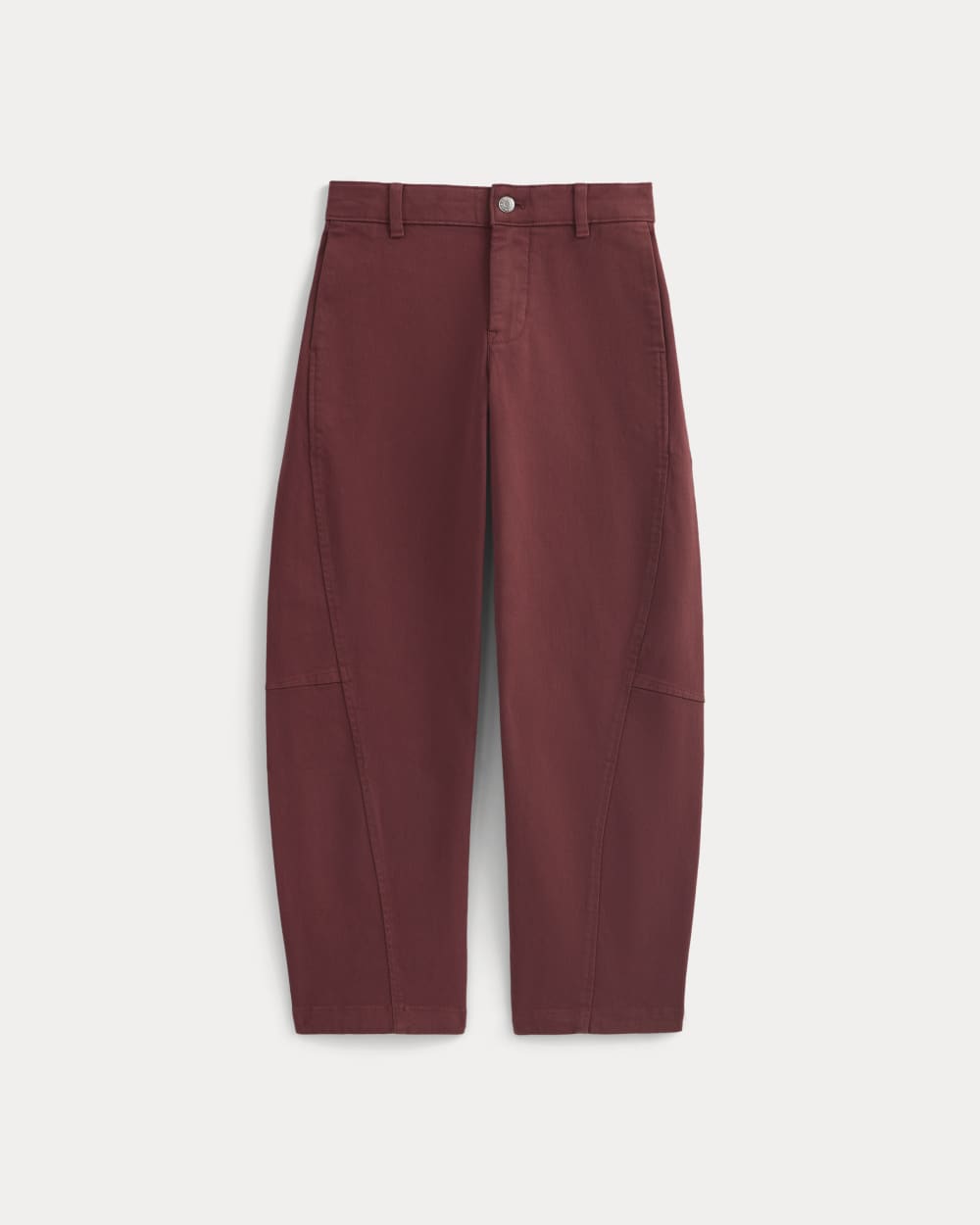 Twisted Seam Barrel Pant | Henna Red