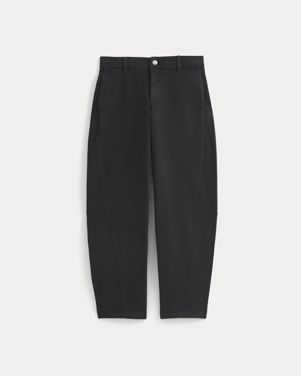 Twisted Seam Barrel Pant | Black