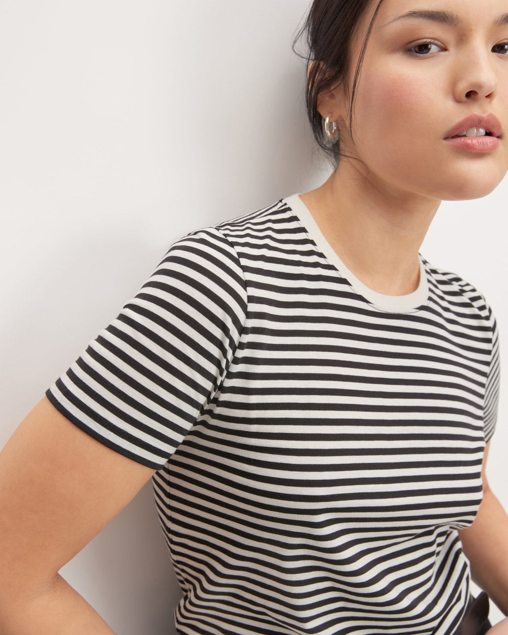 The Organic Cotton Crew Tee | Black / Bone