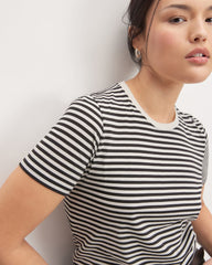 The Organic Cotton Crew Tee | Black / Bone