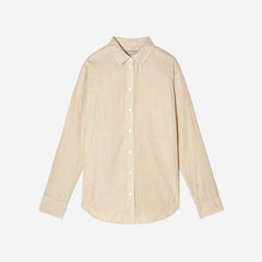 The Must-Have Shirt in Silky Cotton | Golden Palm / White
