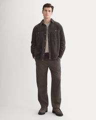 Wide Wale Corduroy Shirt | Dark Chocolate