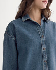 The Oversized Denim Shirt | Tungsten Blue Stone