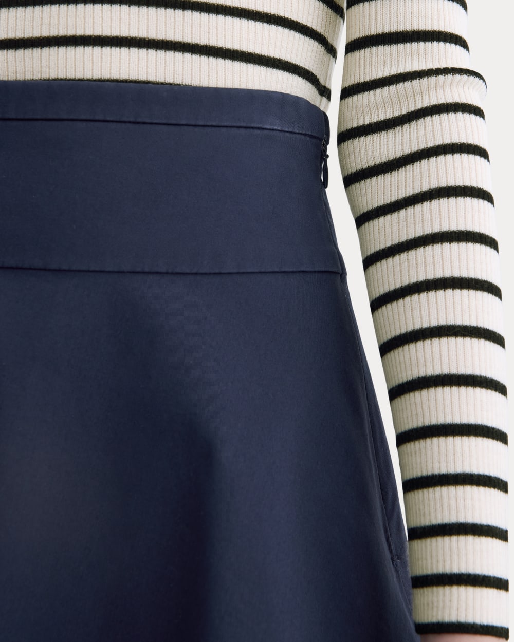The Circle Mini Skirt | Navy