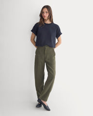 Patch Pocket Ballon Pant in Buttersoft | Olive Night
