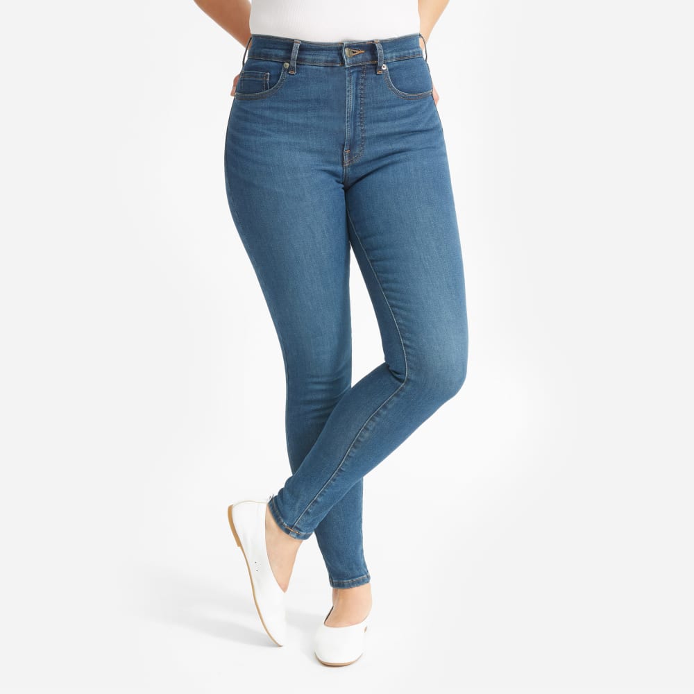The Authentic Stretch High-Rise Skinny | Mid Blue | 28.5 Inseam