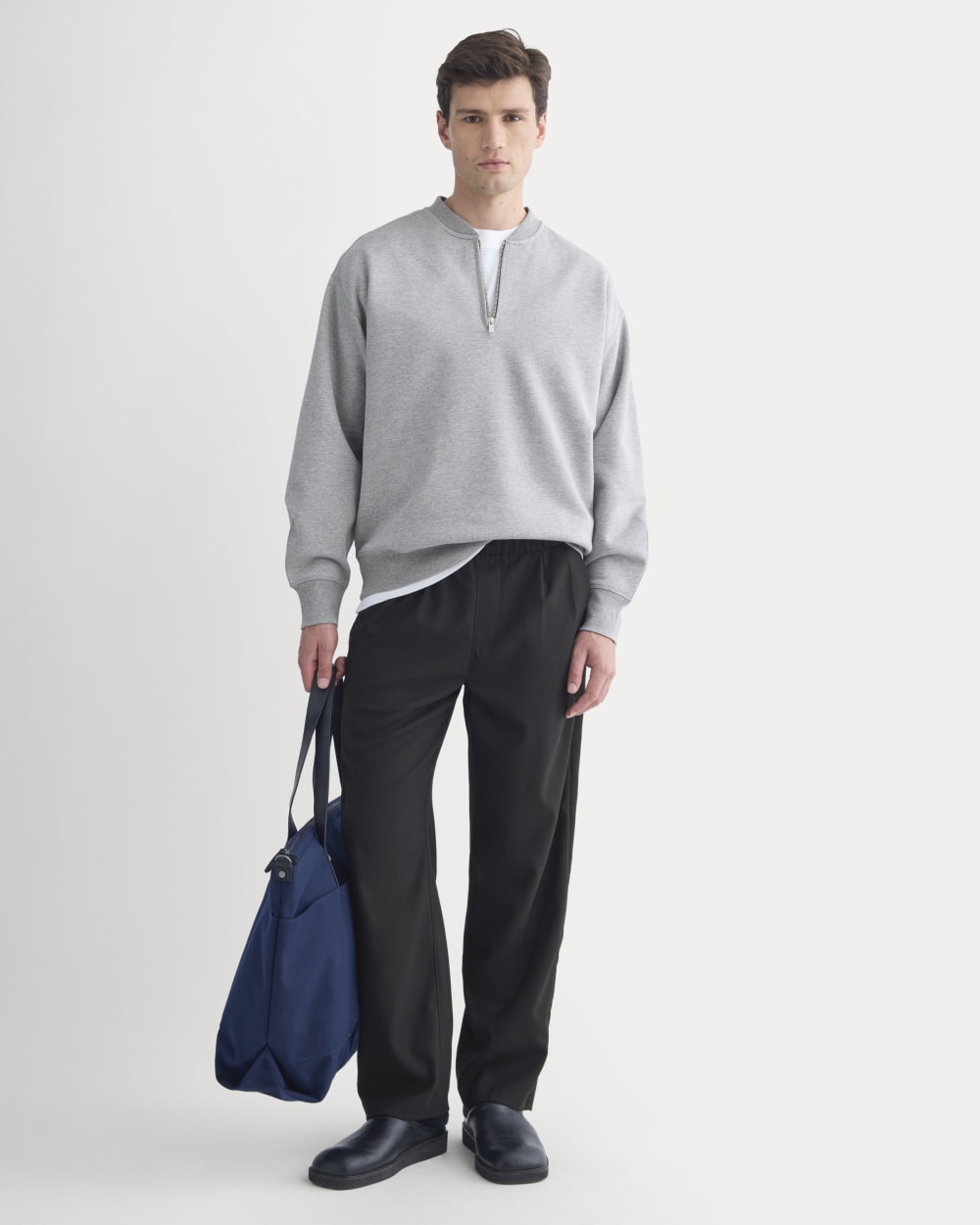 Luxe Fleece Half-Zip Pullover | Vintage Heather Grey