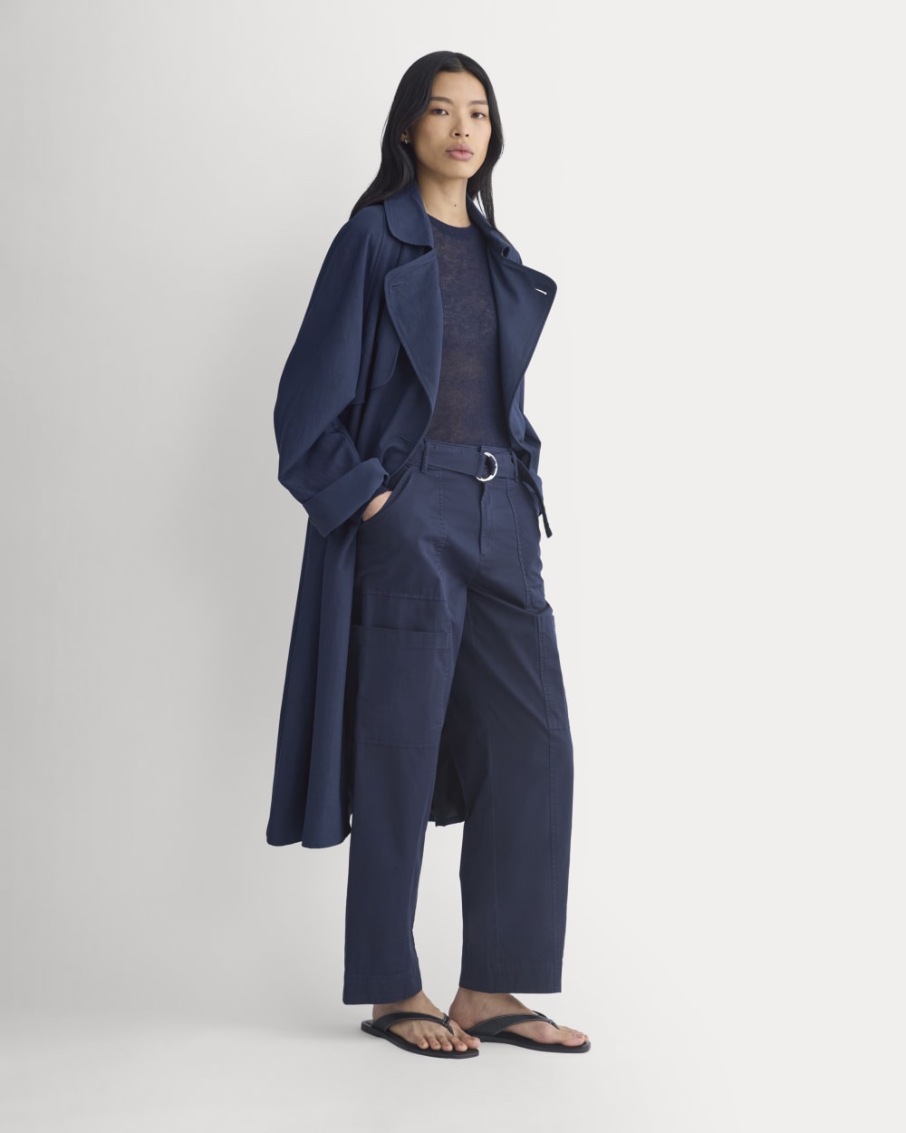 Utility Straight-Leg Cargo Pant | Navy