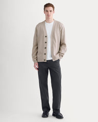 The Classic Cardigan in Everyday Cotton | Heathered Oatmeal