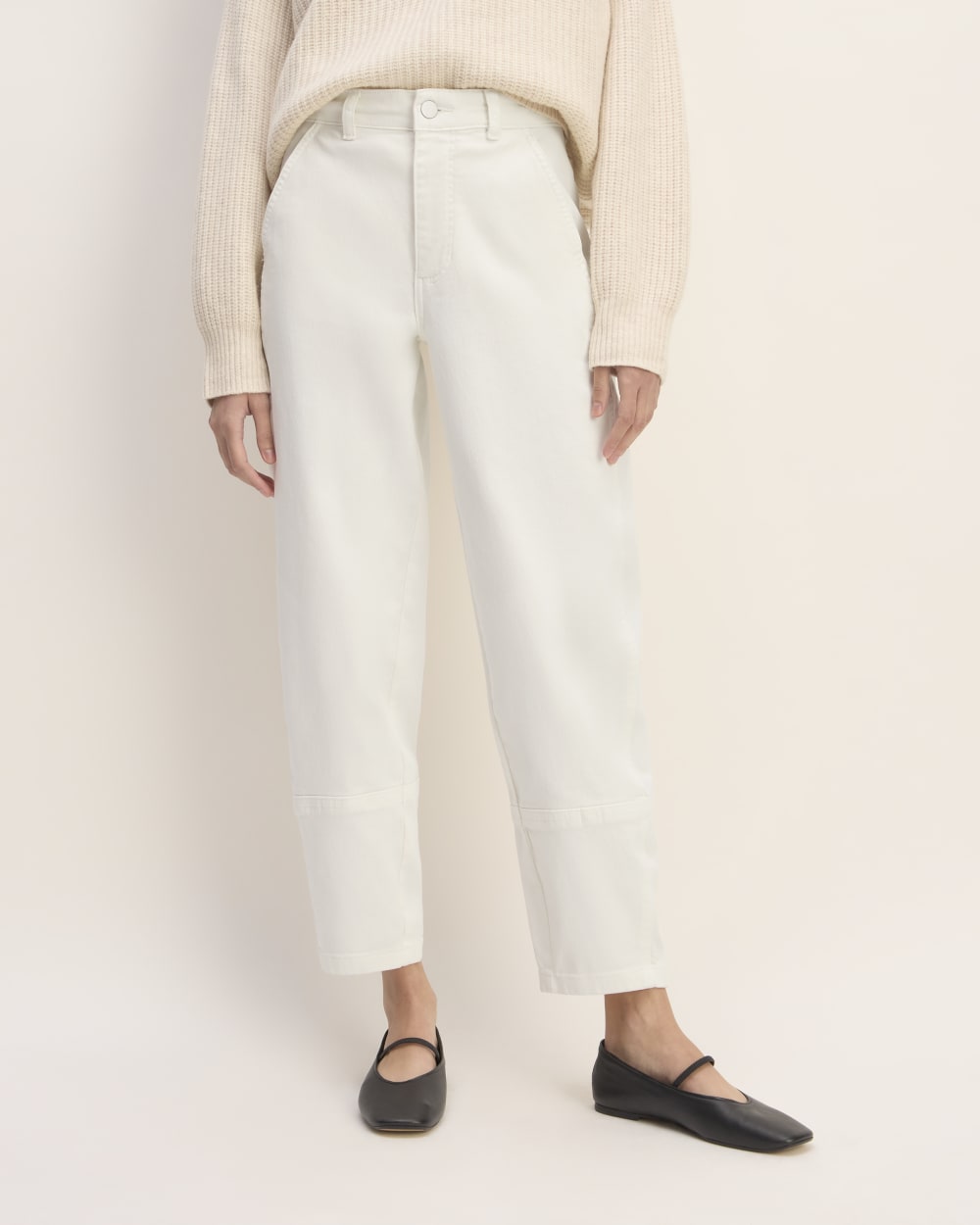 The Utility Barrel Pant | Bone | Regular